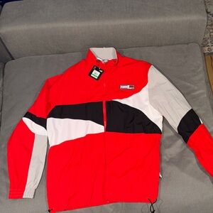 Puma Red, Black, and White Men's Jacket
